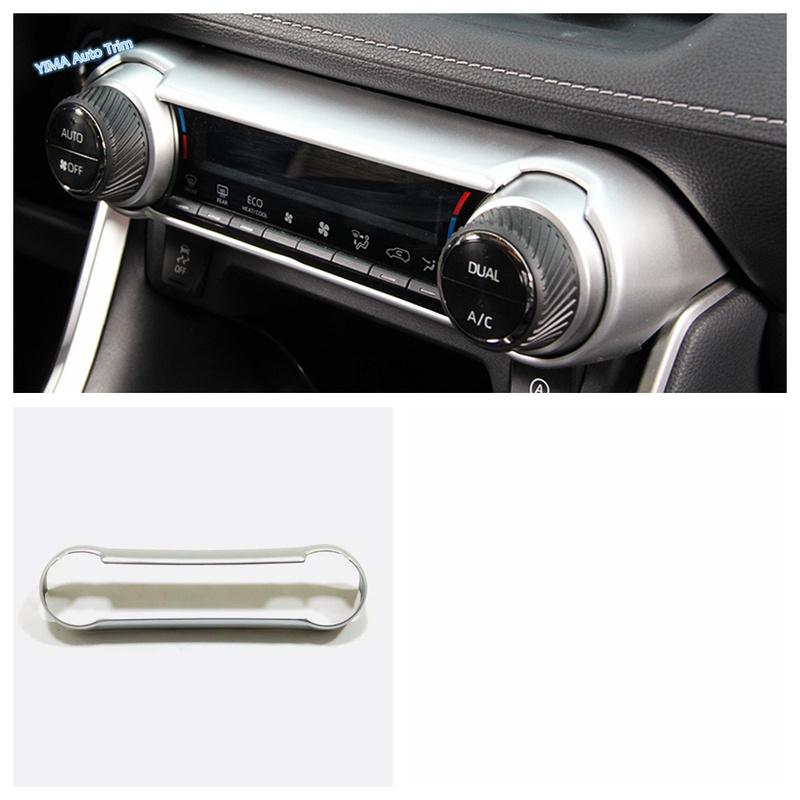 Air Conditioning Knobs Control Panel Fan Speed Button Cover Trim For TOYOTA RAV4 RAV 4 XA50 - 2024 ABS Kit Accessories