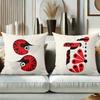 Abstract Animal Pattern Cushion Covers for Home Decor Polyester pillowcase, sofa decorative cushion cov Headboard Pillow