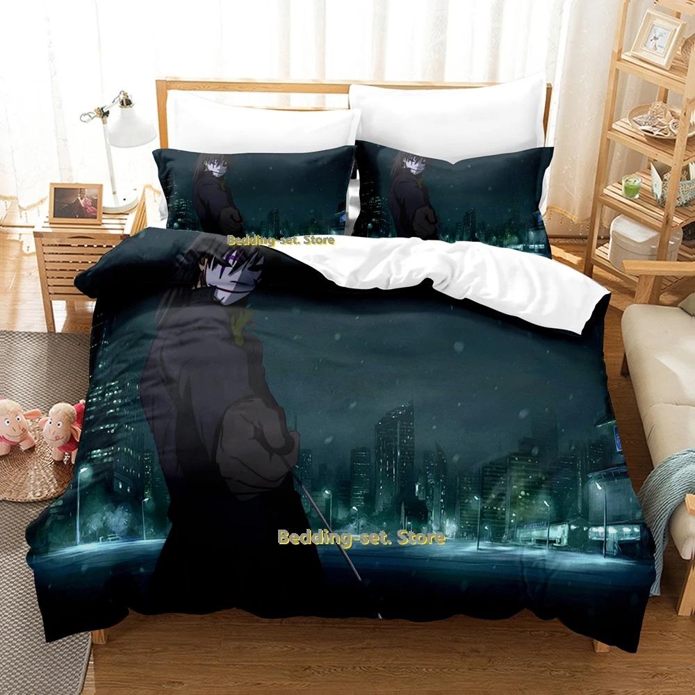 Comfortable Anime Print Bedding Set With Duvet Cover And Pillowcases Single Twin Full Queen King Sizes For Adults And Kids
