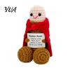 Emotional Support Gift for Family Handmade Crochet Ornament, Funny Positive Desk Buddy, Cute Festive Ornament Figurine, Keepsake Friends
