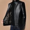 Autumn and Winter Men's Genuine Leather Jackets, Men's Jackets, Middle-aged Business Sheepskin Short Velvet Jackets, Dad Clothes