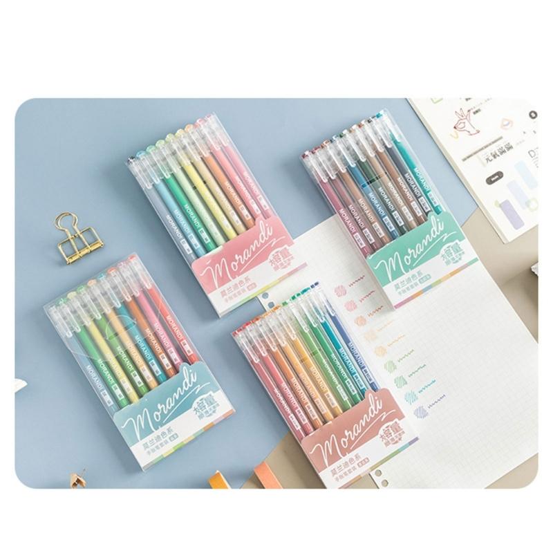 Fluorescent Color Gel Pen 0.6MM Tip Acrylic Gel Inks Pen Quick Dry for Note Taking Journaling Color Coding Highlighting