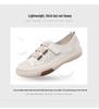 Summer Korean-Style Women's Hollow Velcro Sneakers - Soft, Trendy, and Perforated Design.
