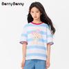 BARRY BANNY Girls' Cotton Bear Short Sleeve T-Shirt