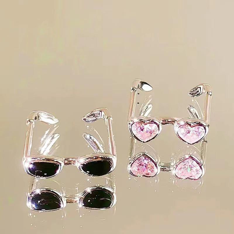 Einzigartiger kleiner Ring: Schickes Sommerpaar-Design, offener Zeigefinger-Stil, leichter Luxus, All-Match-Appeal