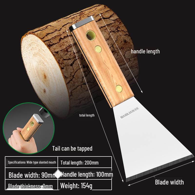 Stainless Steel Putty Knife Scraper for Cleaning, Painting, and Plastering.