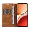 For Oppo Reno12 F 4G Case Wallet Litchi Grain Leather Phone Cover Magnetic Auto-Absorbed