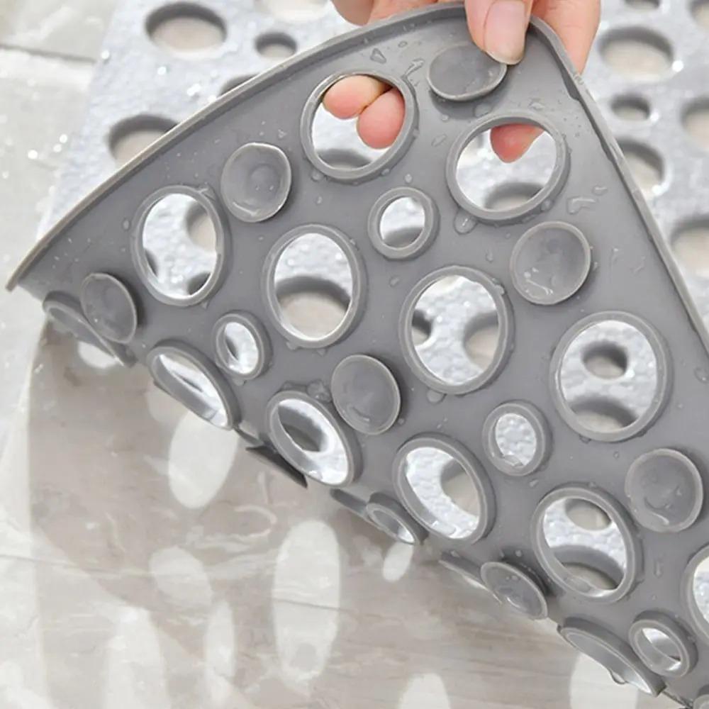 Bath Mat With Drain Holes Non Slip Bath Mat Easy Clean Bathtub Mat With Drain Holes And Suction Cups Bathroom Accessories