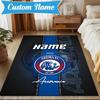 Custom Name AREMA Crest Design Rug Game Carpet, Floor Mat for Bedroom Living Room Entryway Rug, Home Decor Idea Gift for Christmas birthday