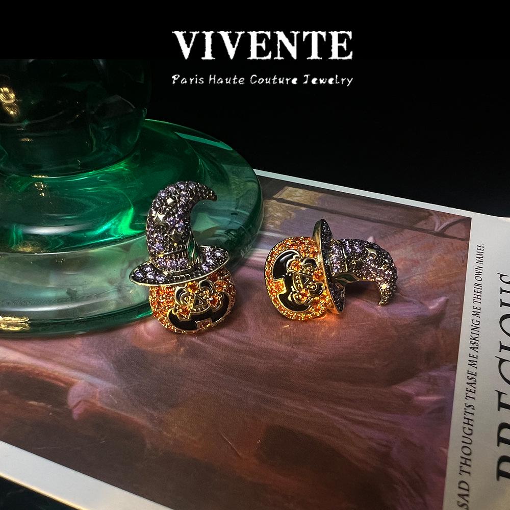 

Exquisite S925 Earrings: Zircon Pave, Rhodium Plated, Mixed Gemstones, Halloween & Christmas Edition