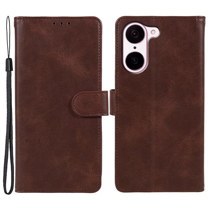 Pro OnePlus Nord CE5 5G/Ace 5 Racing 5G Pouzdro Textura telecí kůže PU Kůže Peněženka Kryt na telefon s poutkem na zápěstí