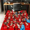 Tappeto con Fantasia Squadra di Calcio, Tappetino Interno/Esterno, per Picnic, Sala Giochi, Camera da Letto, Ufficio, Soggiorno, Tappeto Decorazione Casa, Regalo di Compleanno