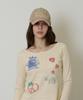 JOEGUSH Rockstar Cat Nylon Cap (Beige/Dusty Pink)
