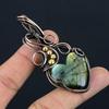 Labradorite Pendant, Handmade Gemstone 999 Copper Wire Wrapped Pendant Antique Jewelry, For Gift Silver Jewelry