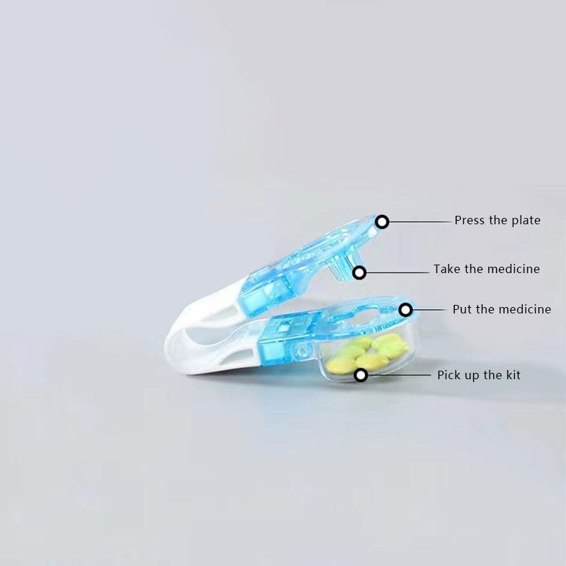 2Pcs Portable Pill Taker Pill Taker Remover Tablet Pill Blister Pack Opener Assistance Tool No Contact Easy To Take Pill Out