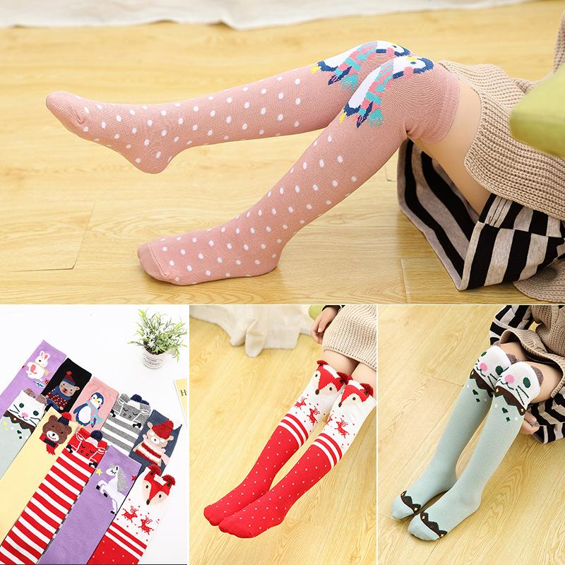 Kinder Cartoon Mittelrohrsocken: Leichte Frühling/Herbst Kniestrümpfe für Mädchen