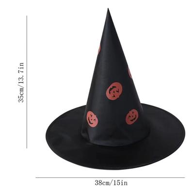 Halloween Witch Hat Hanging Ornaments Kids Adults Halloween Party Cosplay Costume Props Home Decoration Black Wizard Cap