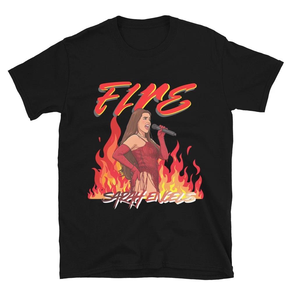 Sarah Engels with Fire Eurovision 2026 Unisex T-Shirt Germany Eurovision L