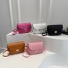 Fashion Shoulder Bag Versatile Solid Color Simple Casual Commuter Messenger Bag Foreign Style Saddle Bag Women