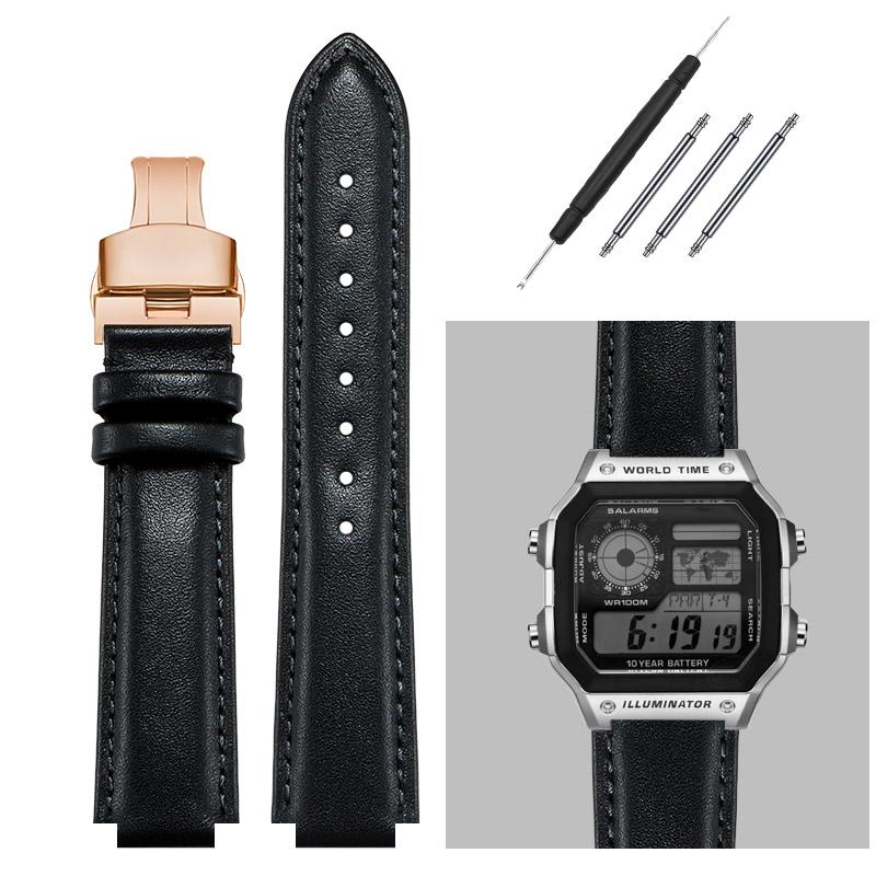 16MM genuine leather watchband for G-Shock Casio DW5600/GW-B5600/G-5600/GW-M5610 Replace wristbands Convex watch strap