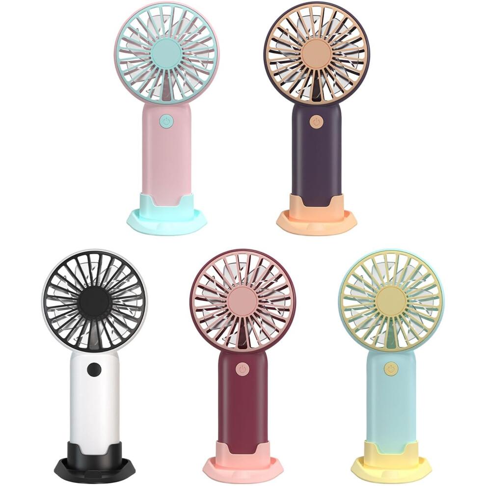 Desk Fan Handheld Fan Quiet Air Circulator Small Powerful Design for Indoor Outdoor Use Red Color