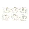 100Pcs Gold Cute Paper Clips Sakura Shape Cool Paper Clips Cute Cute Planner Clips  Office