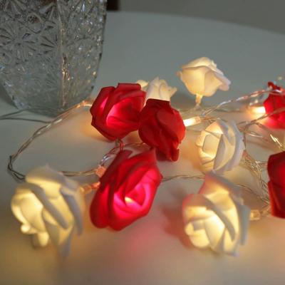 Sevgililer Günü Gül Çiçekli Dize Işıklar 3m Çiçek Peri Dize Işık 20 LED Garland Işıklar Parti Düğün Anneler Günü Doğum Günü Noel için