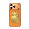 Gold Foil Three-dimensional Lucky Bag Mobile Phone Case New Year Model for IPhone16promax Transparent National Trend for Apple 17Air