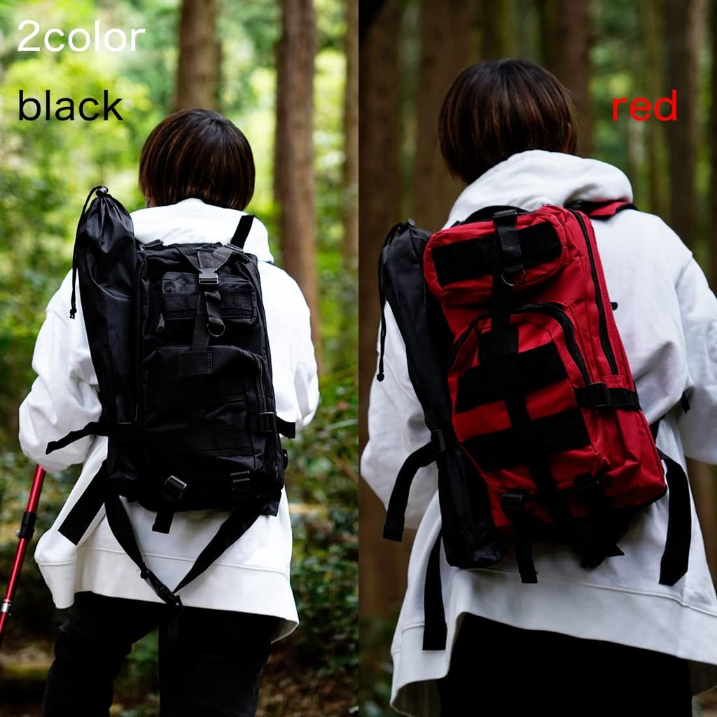 Military Tactical Survival Game [Sloth Forest] Backpack, Bag, Rucksack, (Red)