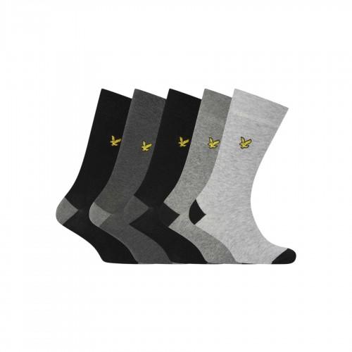 Lyle & Scott Mens Contrast Crew Socks (Pack of 5)