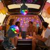 7 Colors Strobe Light USB+suction Cup Installation with Remote Control Disco Ball Lamps for Home Room Parties Car Ambient Light