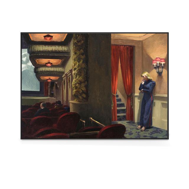Edward Hopper Ünlü Soyut Tuval Tablo Posterler Baskılar Modern Duvar Sanatı Resim Oturma Odası İçin İç Mekan Ev Dekorasyonu Cuadros