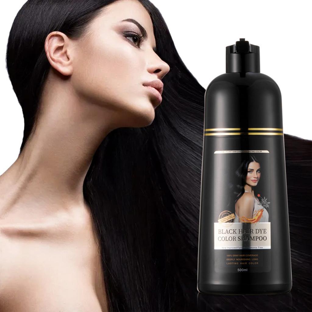 BLACK COLOR SHAMPOO Bubble Color Hair  A Color Plant  Foam Hair  Hairdressing 500ml