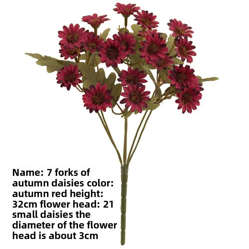 

Vintage Silk Rose Bouquet With Autumn Colors For Home Decor And Photography Style 5