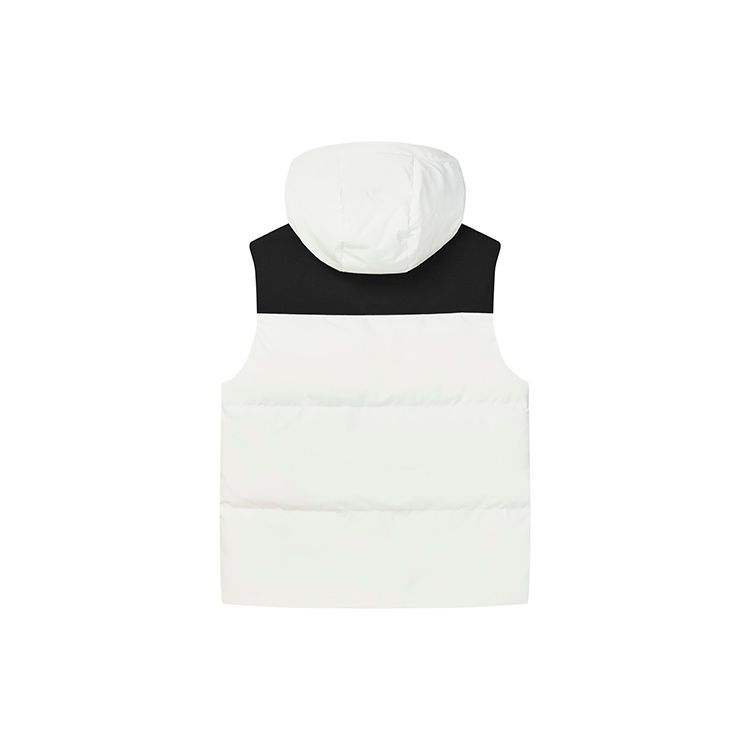 Fila FW22 Color Block Straight Cut Casual Down Vest Men Vests Standard-White F11M249905F-WT