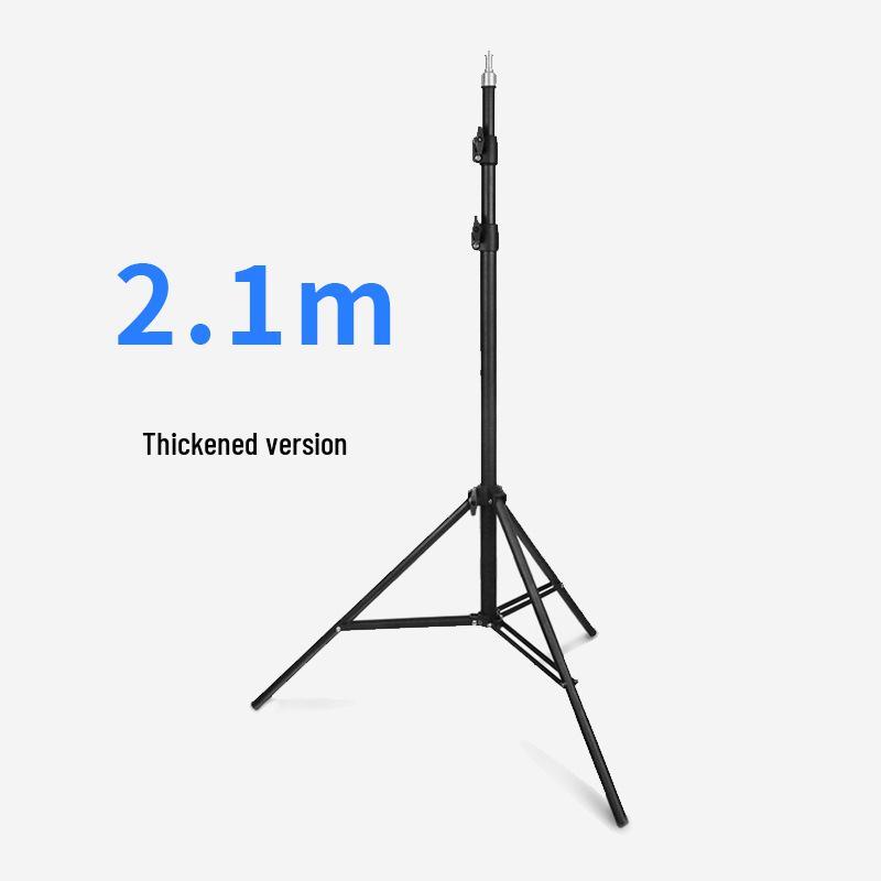 Photography Light Stand & Mobile Phone Tripod – 2.1m Adjustable Floor & Desktop Bracket for Live Streaming