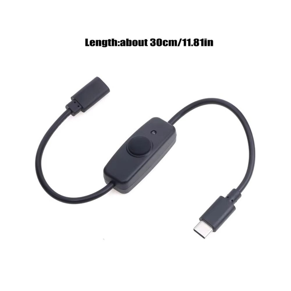 ON/OFF Switch Cable Extension Cable 3A Charging Cable New USB Type C Cable
