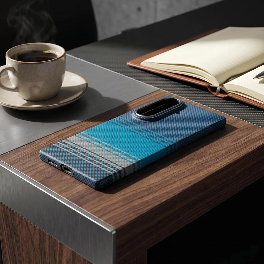 Per Samsung Galaxy Fold 8 Ultra con Custodia Magsafe Custodia in Fibra di Carbonio Aramidica Copertura Magnetica per Custodia Galaxy Z Fold 8 Ultra Capa