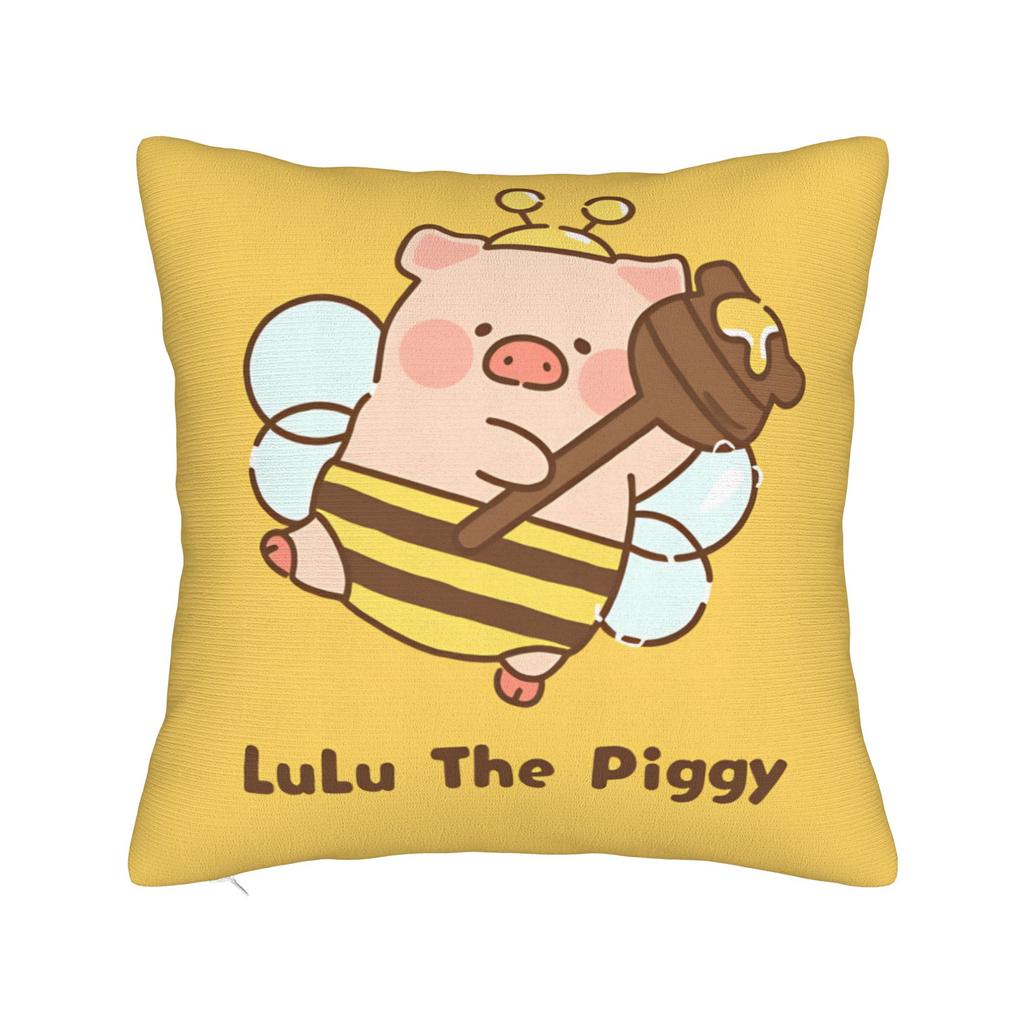 Cartoon L-Lulu Pig  Pillow Case  Soft Pillow Cover Kawaii Cushion Cover For Living Room Bed Chair