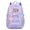 3 Piece School Backpack Set for Students Large Capacity Oxford Cloth Schoolbag with Shoulder Strap and Pencil Case