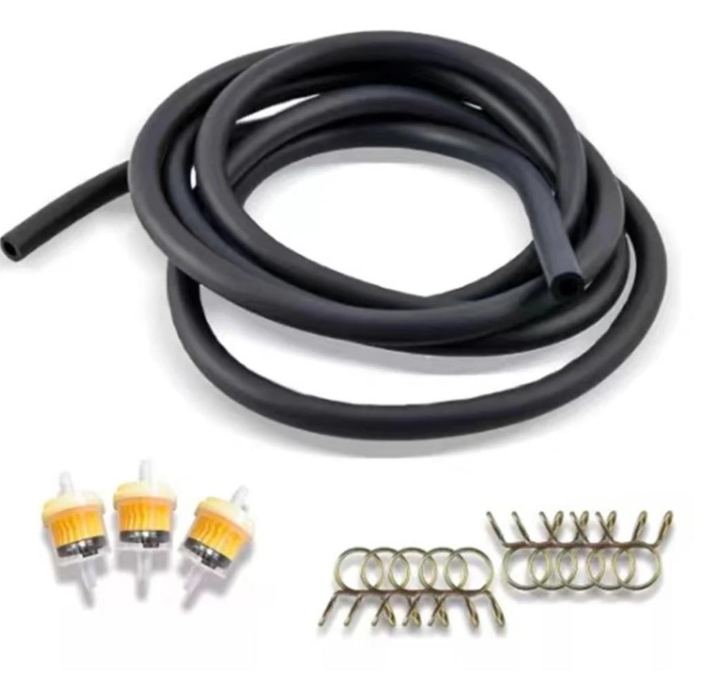 1M Schwarzer Kraftstoffschlauch NBR 5mm Innendurchmesser 8mm Außendurchmesser Diesel Benzin Wasserschlauch Motorleitung Für Honda Für Suzuki Motorradzubehör