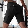 Women's Breathable Butt Lifting Yoga Shorts with Button Pockets Spring Summer Slim Fitness Shorts