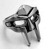 Anello regolabile con giuntura vintage Goth Mf Doom Mask per uomo Gladiatore Punk Faraone egiziano Anello aperto maschile Gioielli