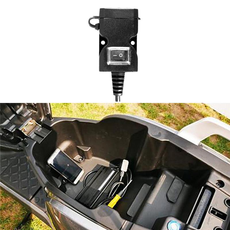 Motorbike Charger Adapter Power Supply Socket for Phone Motorcycle GPS MP4 Dual USB Port 12V Waterproof Handlebar