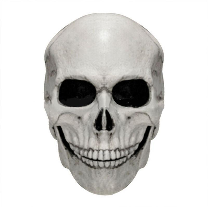 Latex Huvudskallemask Hjälm med Rörlig Käke Party Halloween Rekvisita Huvudbonad