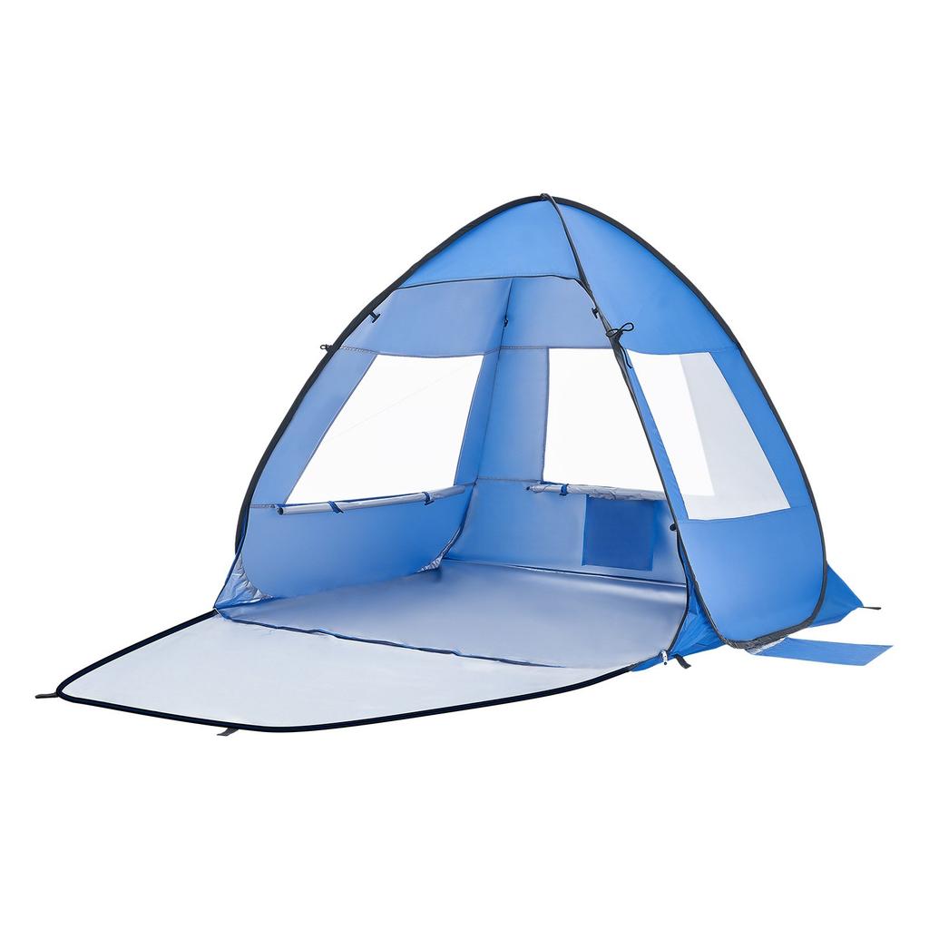 VEVOR Beach Tent Sun Shelter for 2 Person, UPF 50+ Protection, Portable Sun Shade Canopy with Carrying Bag & Sand Pockets