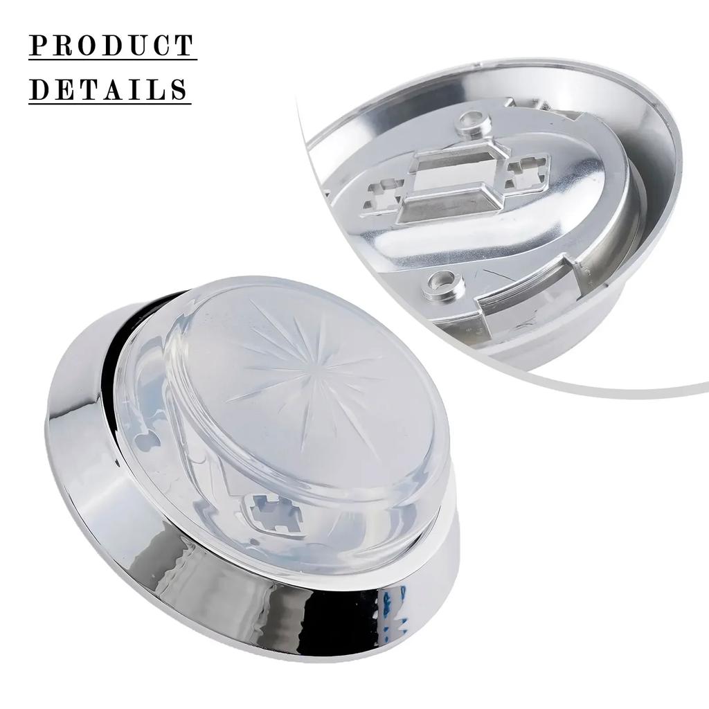 Interior Round Dome Light Base Lens Lamp Cover For Chevy For Camaro 1970-1981 Silver Celling Lamps Cap Car  Accessories