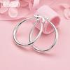 925 Sterling Silver Fashion U-Shaped Pierced Earrings Wedding Jewelry