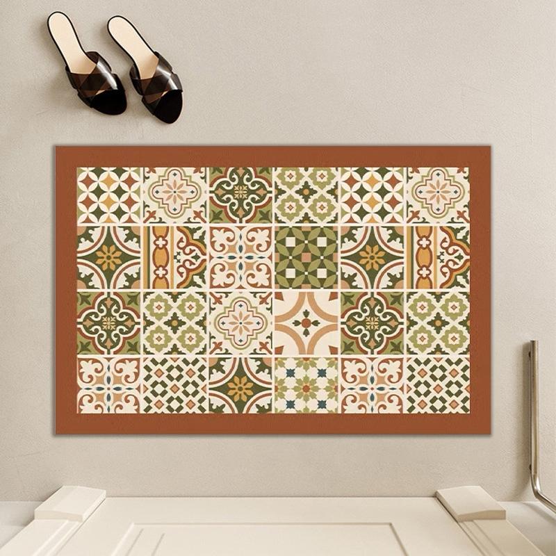 Water Absorption Floor Mat for Kitchen Long Carpet Printed Kitchen Runner Rug Entrance Doormat Living Room Tapis De Cuisine