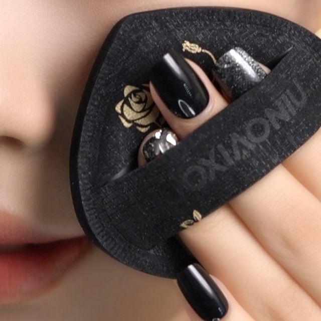 Jericoure - Rose Powder Puff with Case With Case